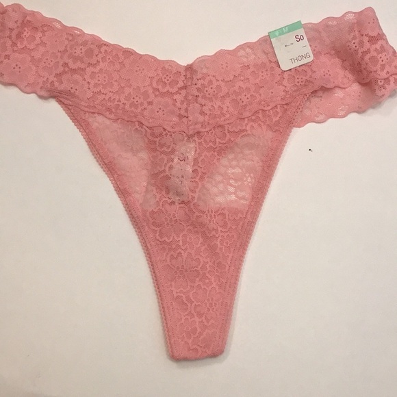 SO new bundle of multi color cotton/ lace thongs sz M - Picture 8 of 9